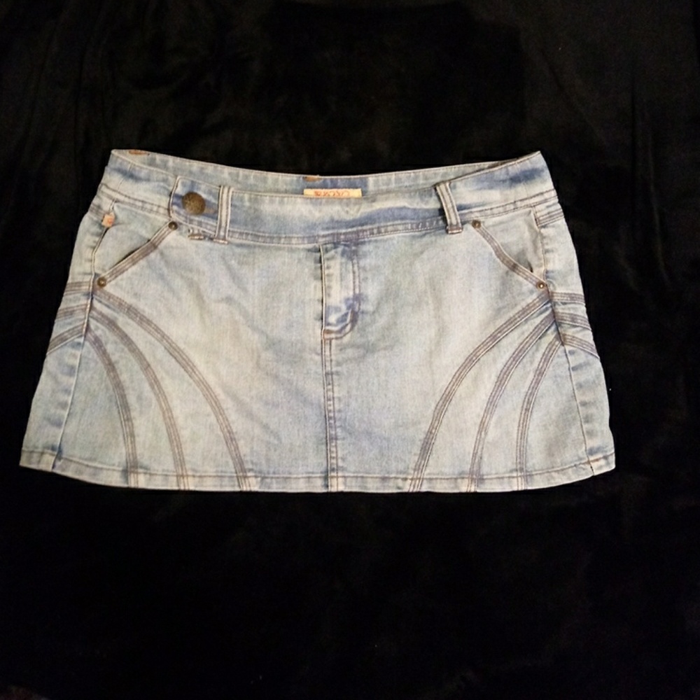 Denim xoxo w/ side button